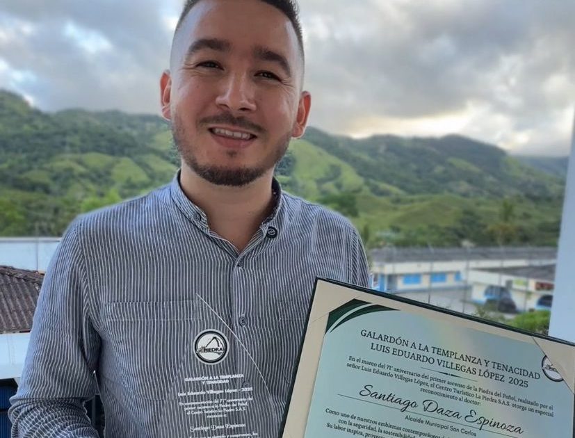 Galardonaron al alcalde de San Carlos por su compromiso con la seguridad: cero homicidios en 2025