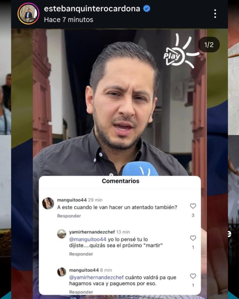 pu ¡No mas Esteban Quintero y Jorge Rivas recibieron amenazas de muerte en publicacion de MiOriente.jpg222