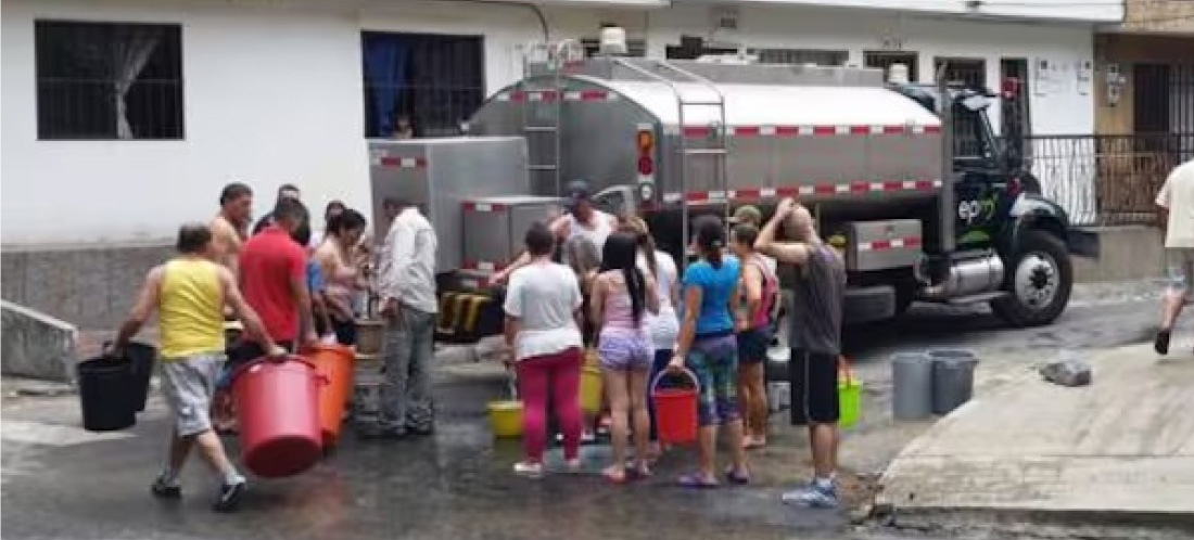 ¡Prepare el balde! Estas son las 35 rutas de carrotanques por la interrupción del acueducto en el Valle de Aburrá
