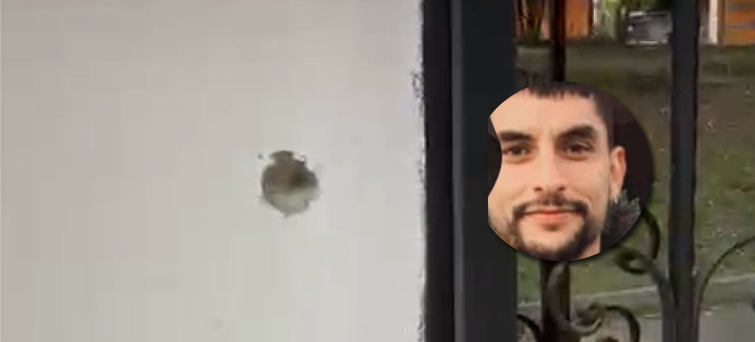 En Video: una bala del ataque a Jaime Esteban Rincón en Rionegro impactó en vivienda donde una familia compartía