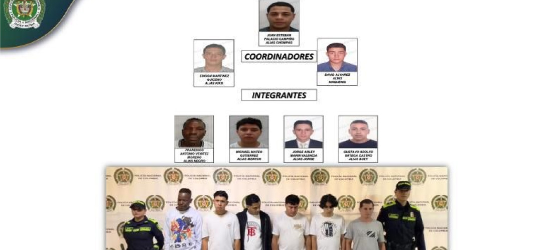 Desarticularon banda Los Seguidores, señalada de al menos 17 fleteos y microtráfico en Medellín y Envigado
