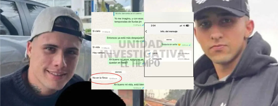 Este es el último chat conocido de Andrés Camilo López Noreña, uno de los jóvenes desaparecidos cuando iban para Doradal