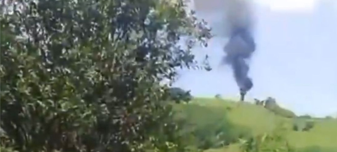 Aumenta a ocho la cifra de uniformados muertos por ataque con dron a helicóptero en Amalfi, al parecer, por disidencias