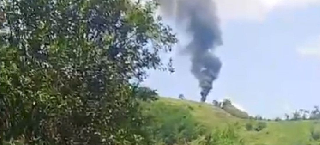 En video: derribaron un helicóptero de la Policía en Amalfi con un dron