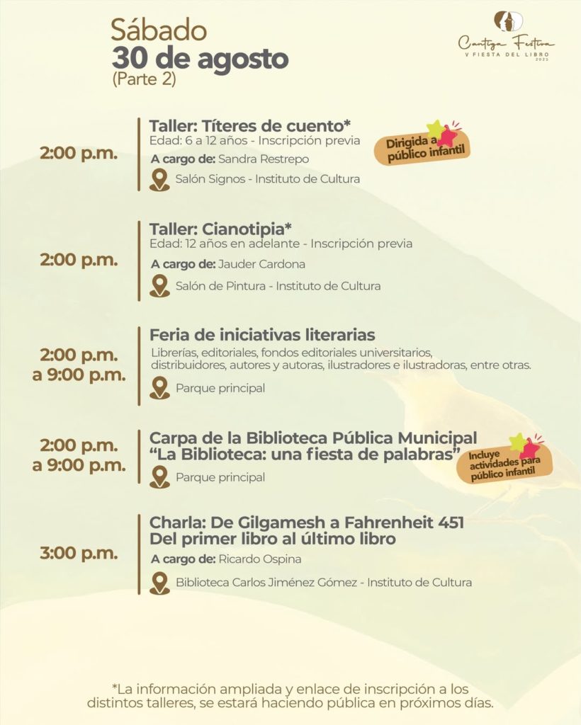 📖📙📚 ¿Ustedes estan tan emocionados como nosotros para vivir este encuentroLes compartimos la 3