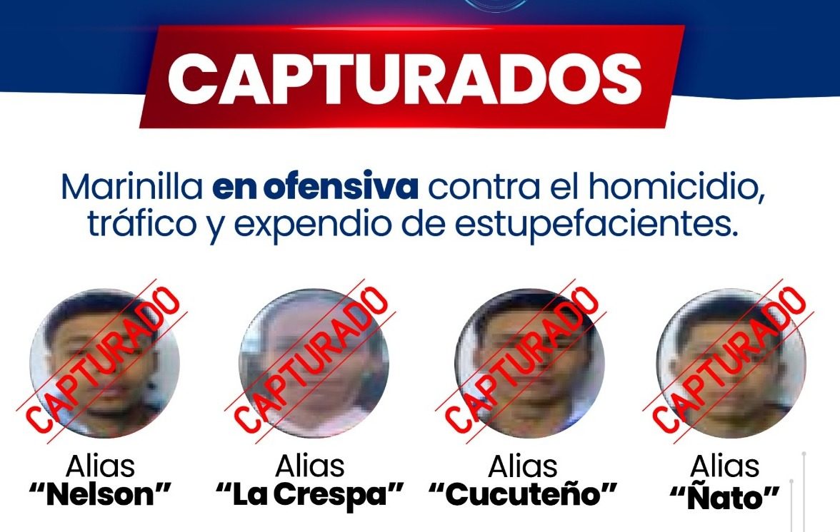 Golpe al crimen en Marinilla: capturados tres presuntos delincuentes y señalado coautor del doble homicidio en la Autopista