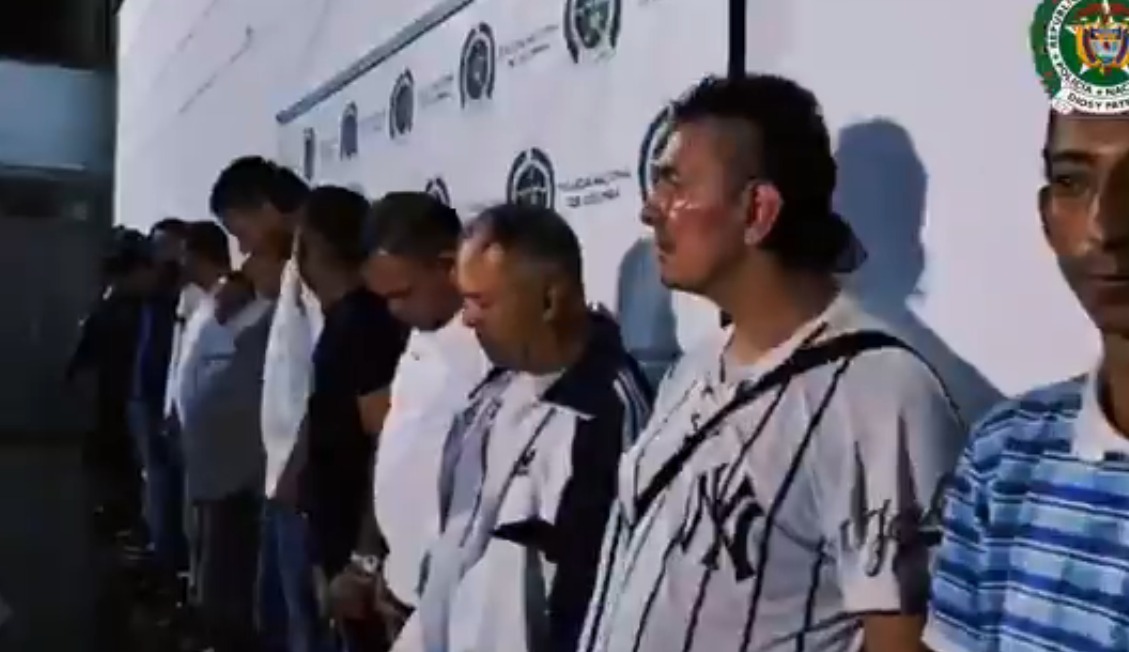 Capturaron a 21 integrantes de la banda Caicedo, señalados de robos y extorsión en el centro de Medellín