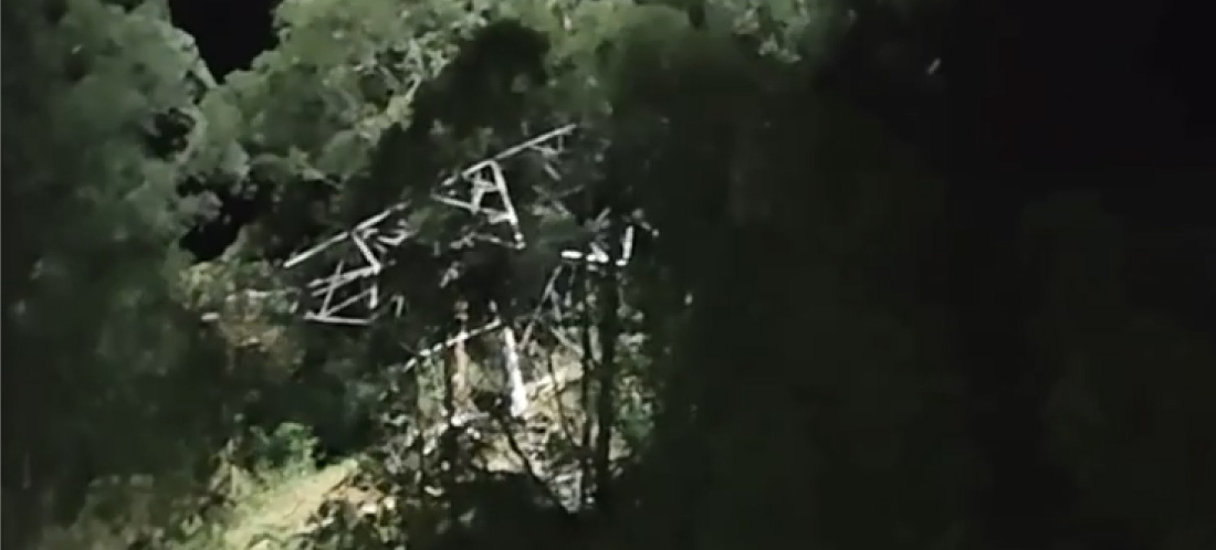 En video: así quedó la torre de energía de EPM luego del atentado con explosivos en el oriente de Medellín