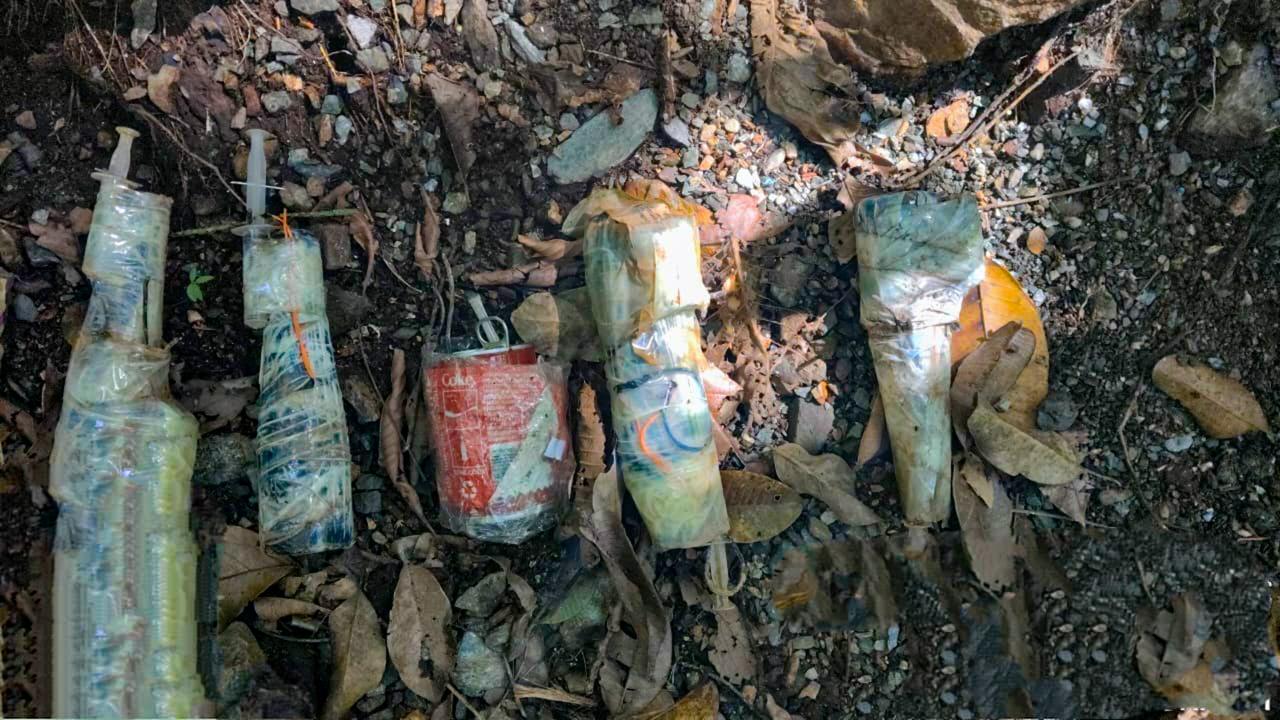 Hallaron 35 artefactos explosivos instalados por las disidencias de las Farc en Ituango: el Ejército los destruyó