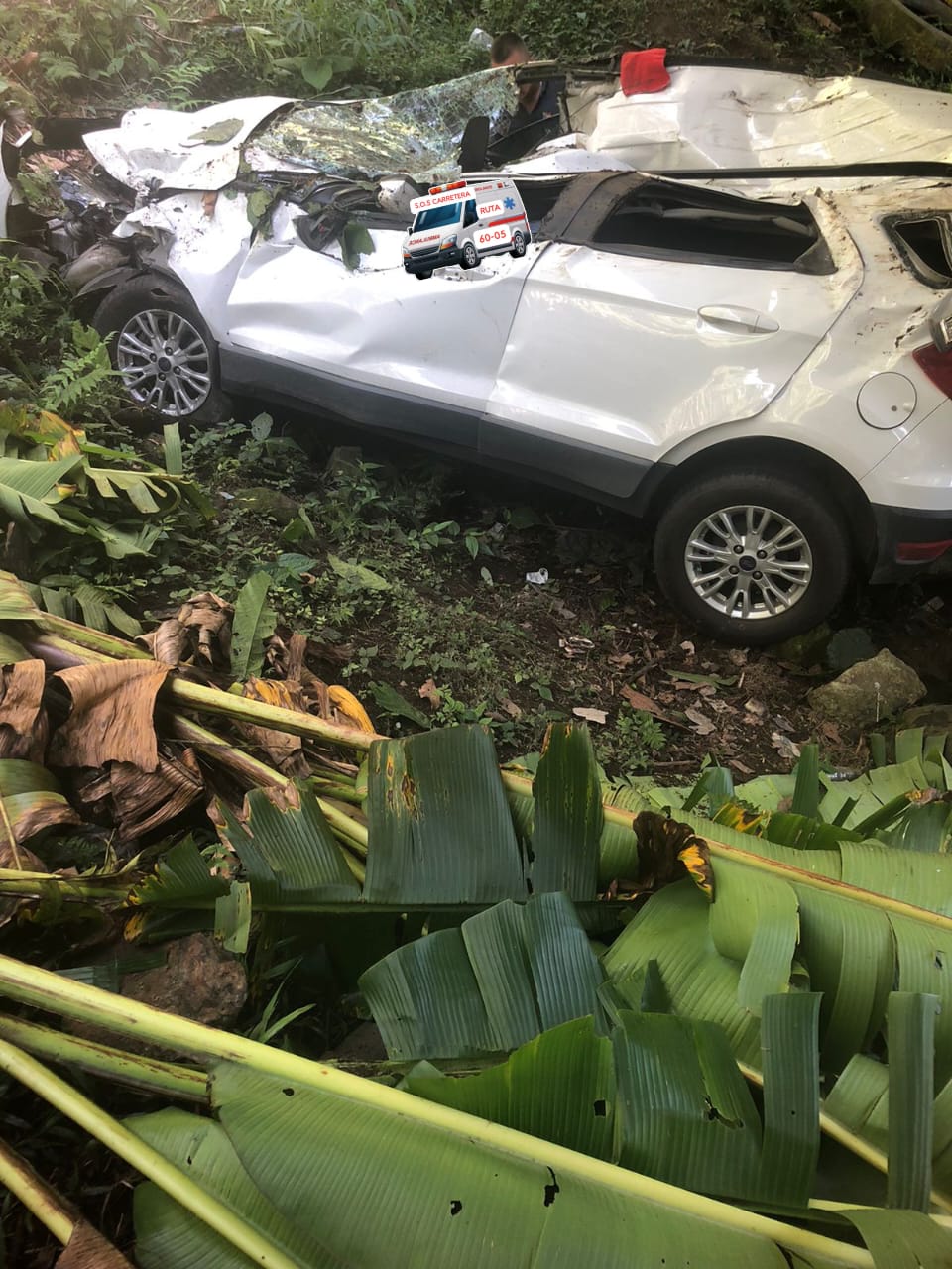Conductor falleció tras caer a un abismo en la autopista Medellín-Bogotá, en San Luis