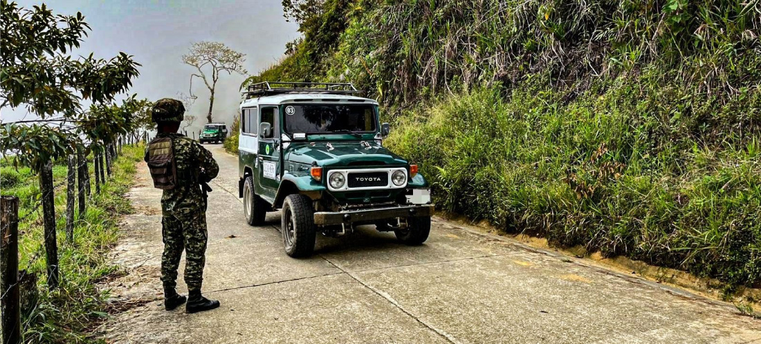 Ejército ya ingresó al área rural de Briceño donde, por combates, se desplazaron más de 2 100 personas