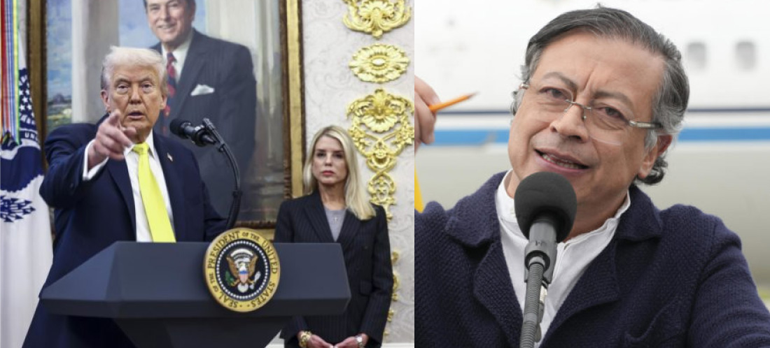 Petro le responde a Trump tras corte de fondos y subsidios para Colombia