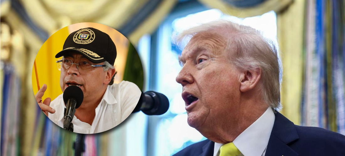 Trump anuncia que cortará fondos a Colombia y acusa a Gustavo Petro de promover el narcotráfico
