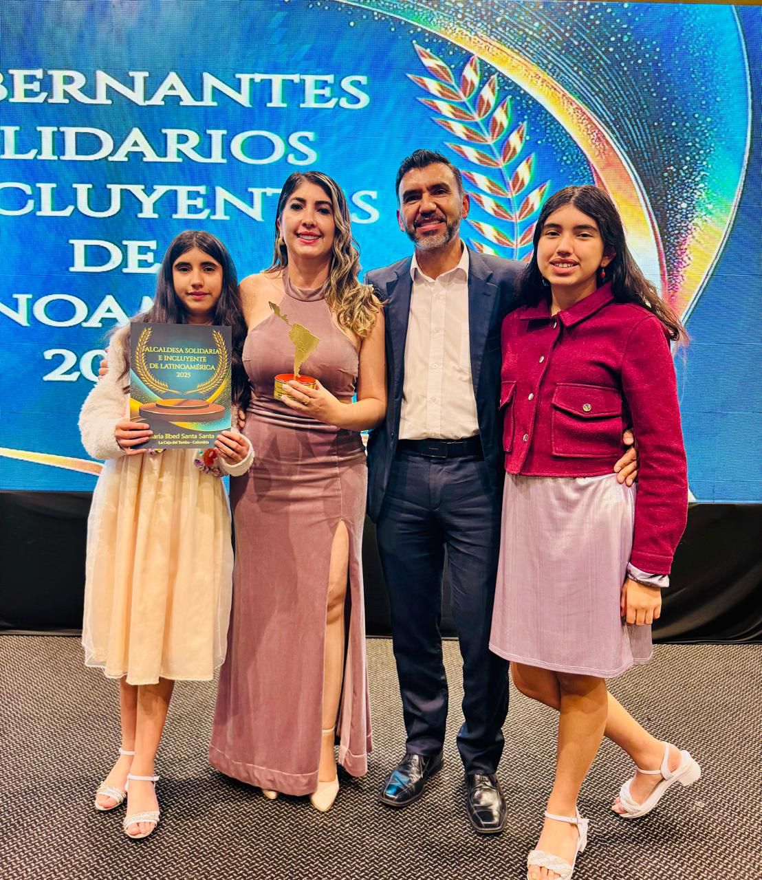 Por su apoyo al cuidado menstrual y la educación, Ilbed Santa fue reconocida como alcaldesa Solidaria e Incluyente de Latinoamérica