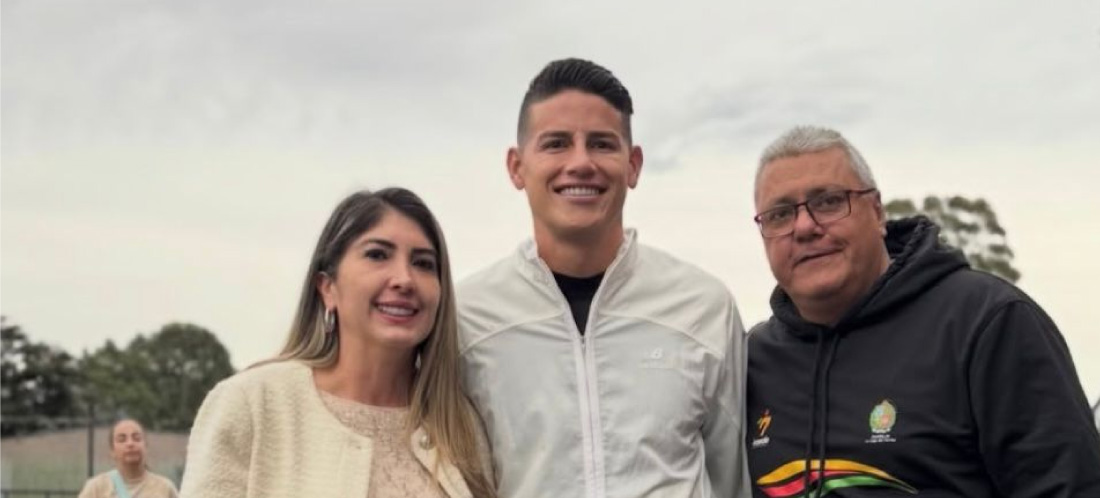 El ‘10’ en La Ceja: James Rodríguez recorrió los escenarios deportivos y compartió con jóvenes deportistas