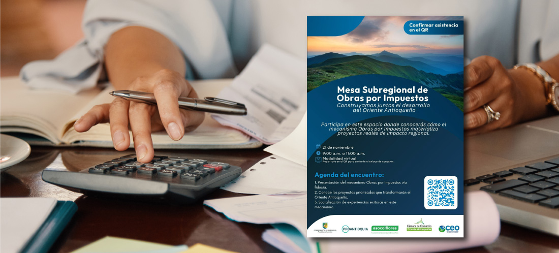 Empresas del Oriente se reunirán en la Mesa Subregional de Obras por Impuestos