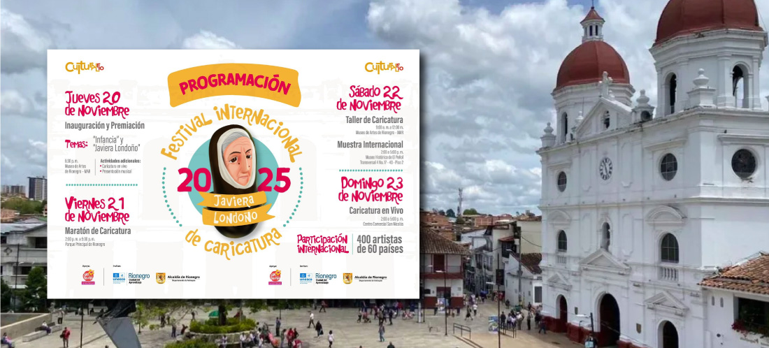 Rionegro será la capital del humor gráfico con la versión 32 del Festival Internacional de Caricatura 2025