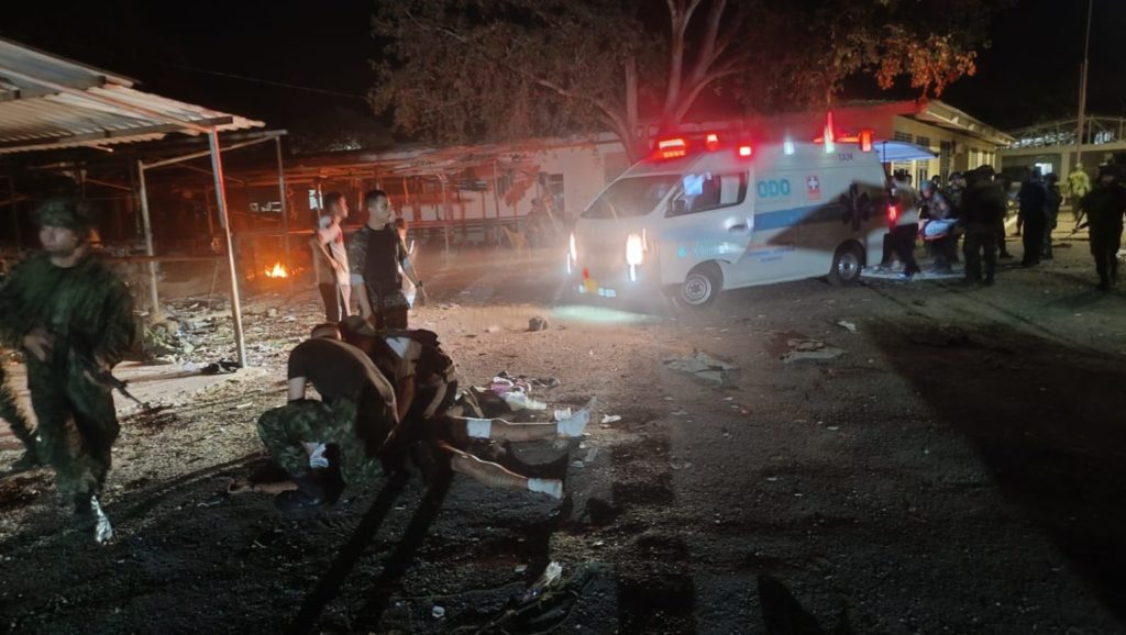 Atentado del ELN base militar en Aguachica