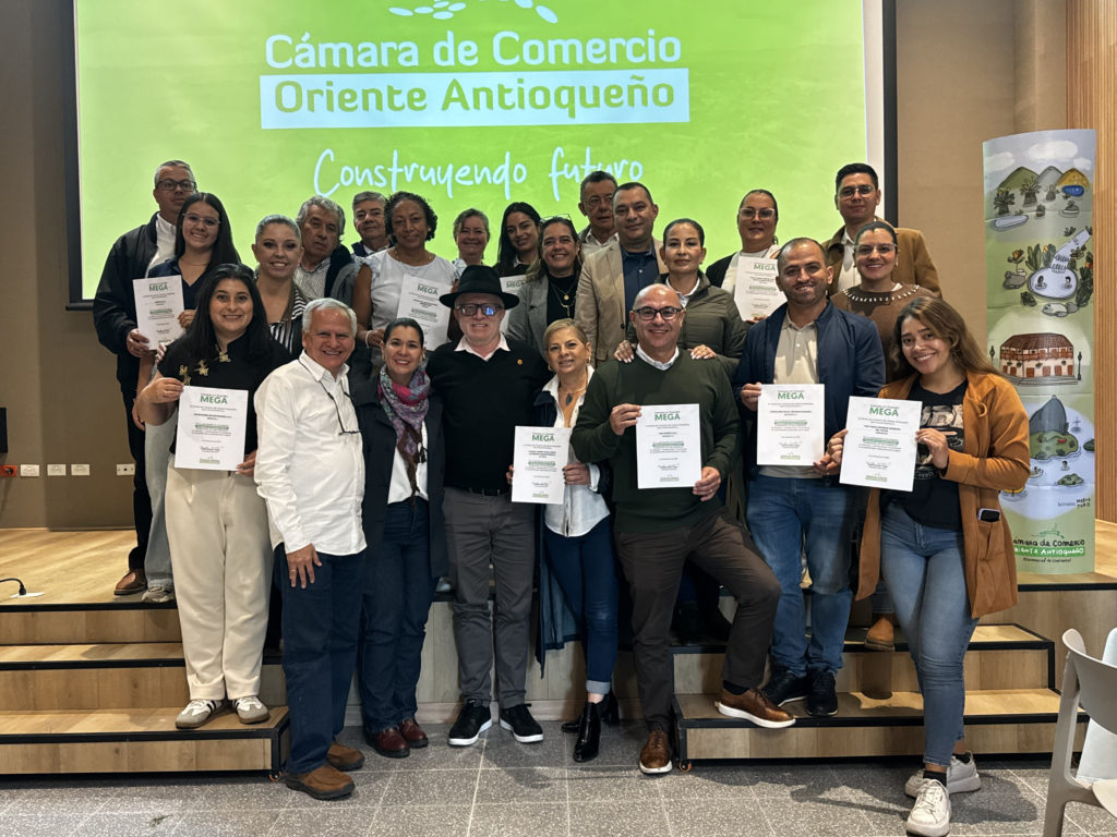 Cámara de Comercio del Oriente certificó a 12 empresas en el programa MEGA y anuncia apertura de inscripciones para 2026