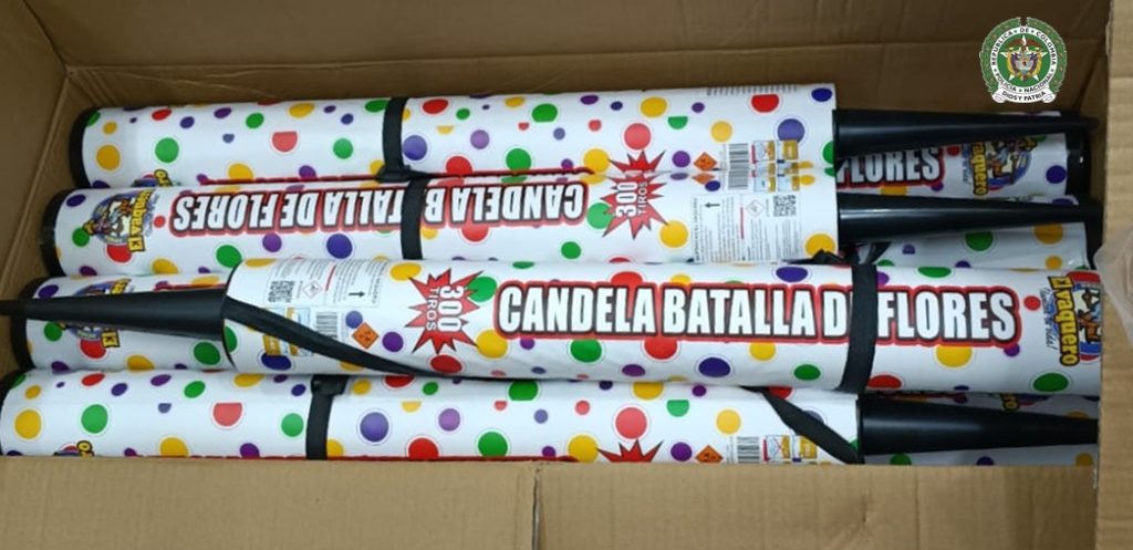 Policia incauto 300 kilos de polvora en El Penol incluyendo mas de 2000 voladores 3