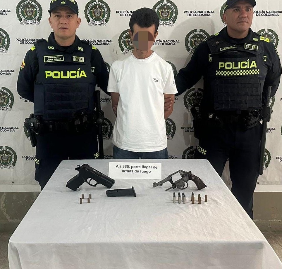 Policía ha incautado 84 armas en Rionegro este año, solo en diciembre van 6 incautaciones y cinco capturados