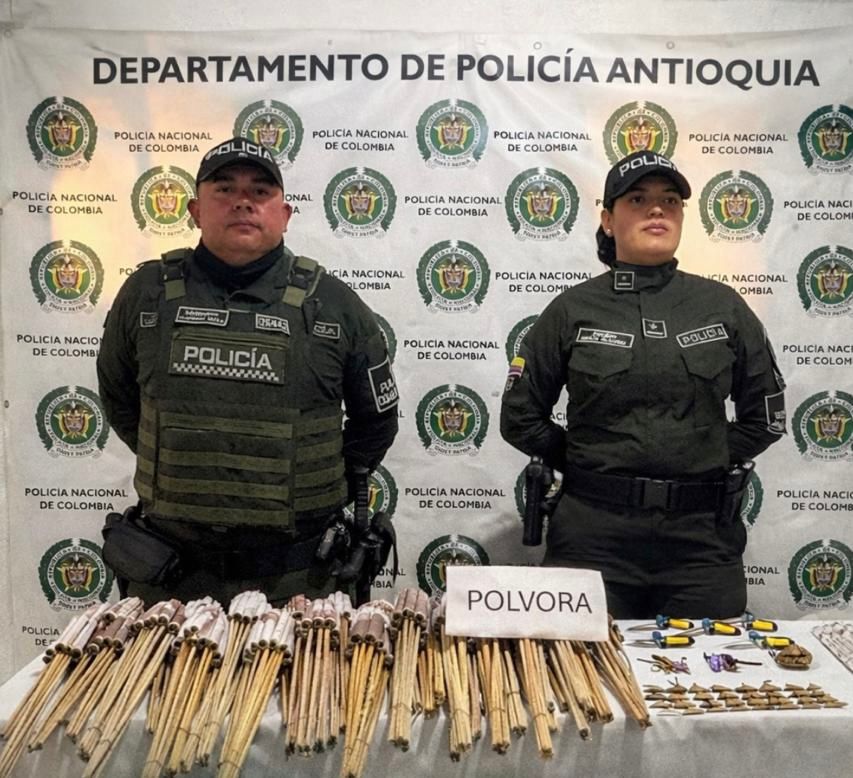 Autoridades de Abejorral incautaron pólvora para reforzar seguridad seguridad en fin de año