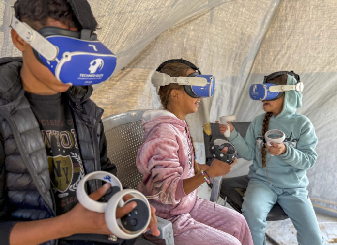 La realidad virtual, un tratamiento inusual para niños con secuelas psicológicas en Gaza