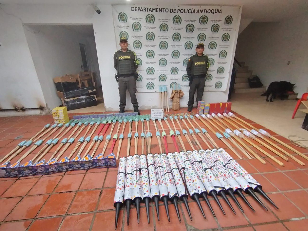Incautaron más de 200 kilos de pólvora durante dos controles en carreteras del Norte y Suroeste de Antioquia