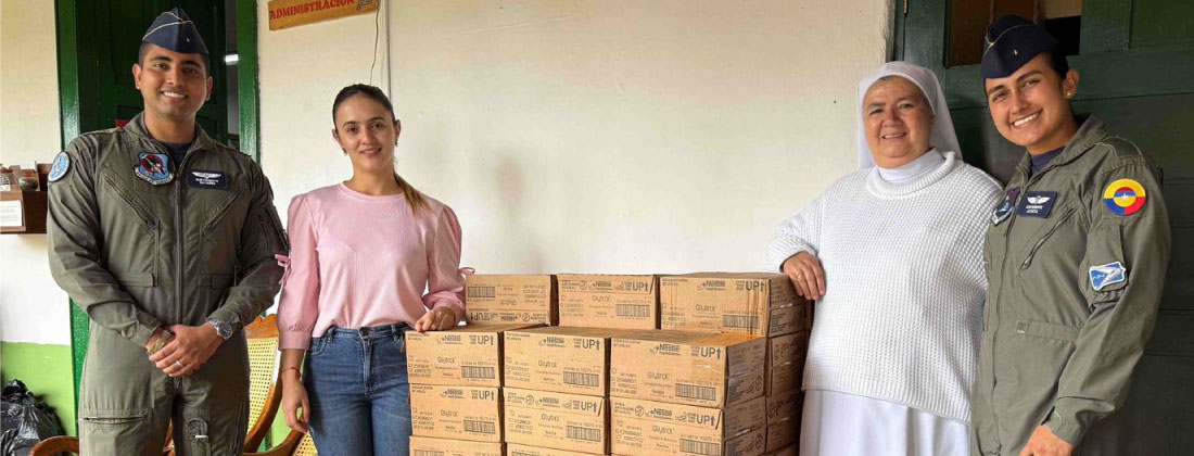 El Cacom 5 y El Minuto de Dios entregaron 3 600 complementos nutricionales en el Oriente antioqueño