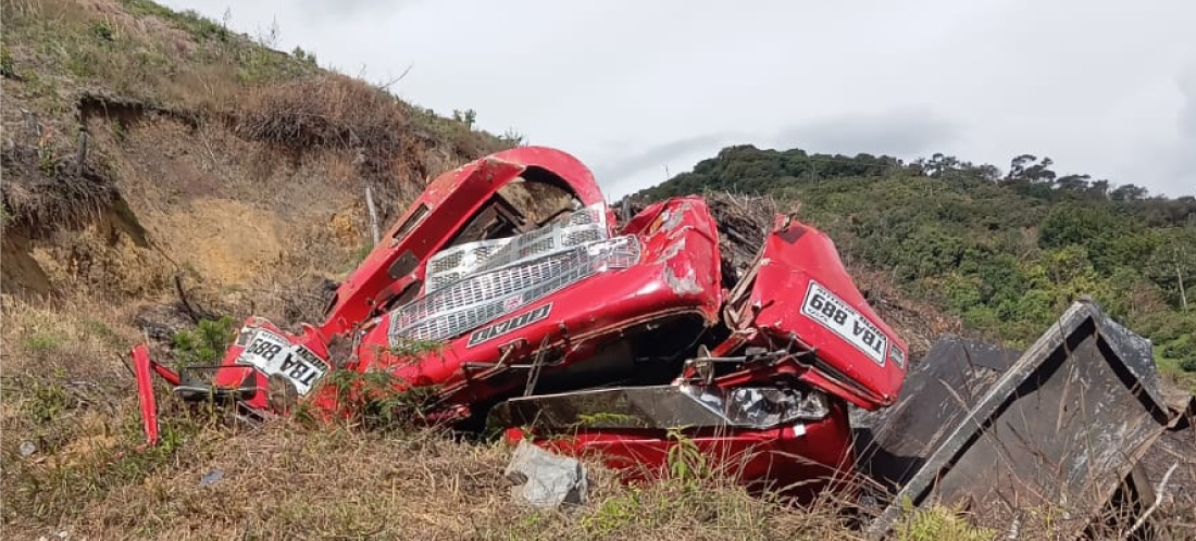 Falleció conductor tras accidente de volqueta en vía Morelia, jurisdicción de Sonsón