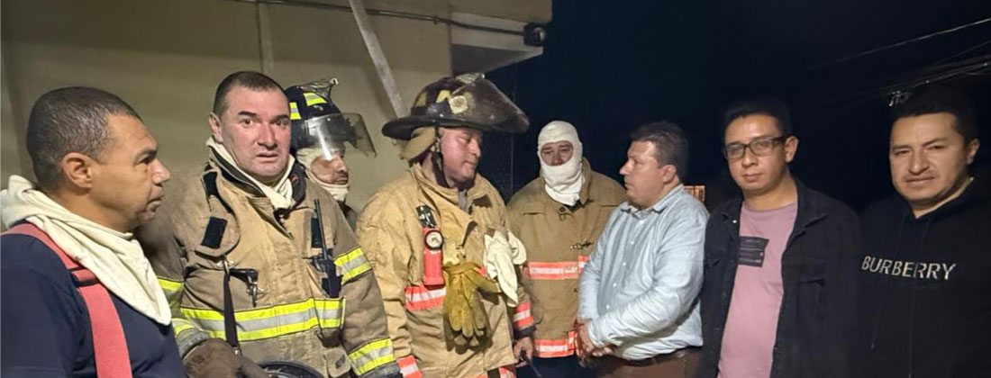 Emergencia por incendio en edificio de Guarne dejó solo daños materiales