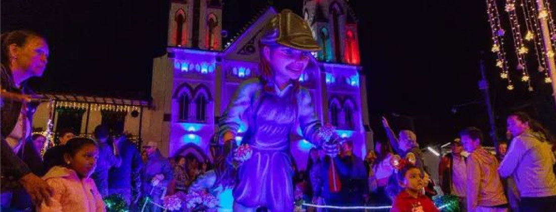 Falla técnica afectó el alumbrado navideño del parque principal de La Ceja