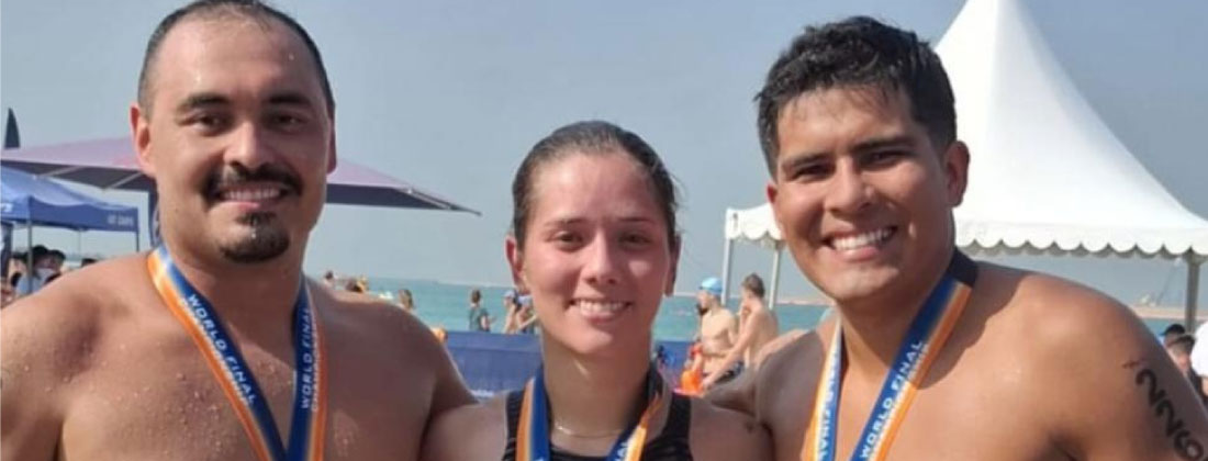 Nathaly Bustamante, deportista de La Ceja, ganó medalla de plata en el Mundial de Natación en Aguas Abiertas en Dubái