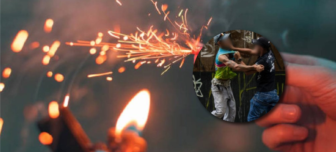 No solo quemados: pólvora desata discusiones y violencia entre los que la usan y quienes se oponen, en el Oriente y Medellín