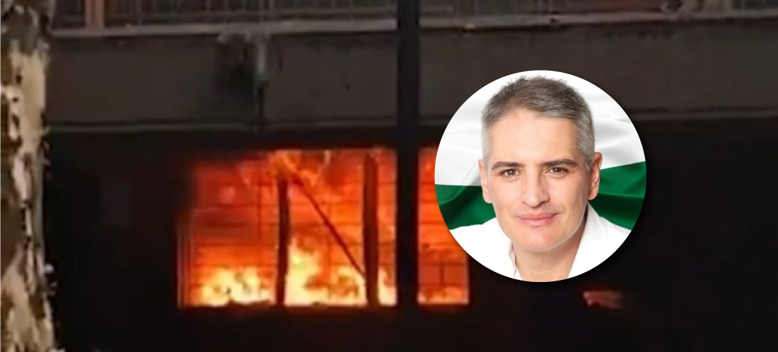 Gobernador de Antioquia ofrece hasta $100 millones de recompensa por responsables del incendio en el Politécnico