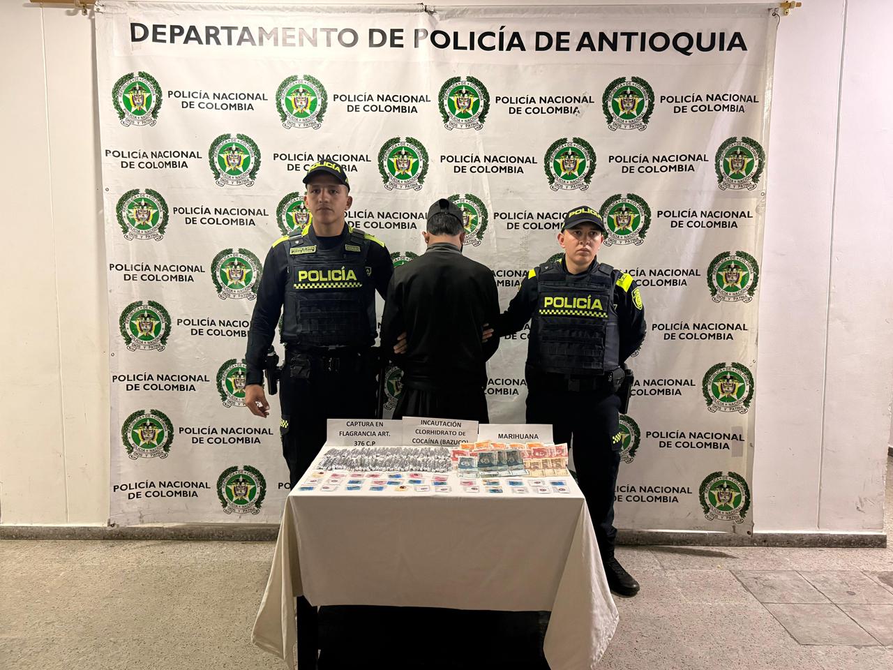 Operativo en el barrio Emmanuel deja un capturado y varias sustancias incautadas en La Ceja