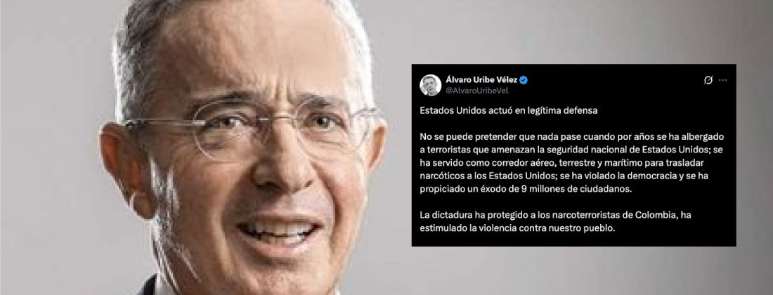 Álvaro Uribe se pronuncia sobre la acción de Estados Unidos en Venezuela y envía mensajes a Colombia