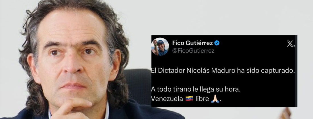 Federico Gutiérrez se pronuncia tras anuncio de captura de Nicolás Maduro