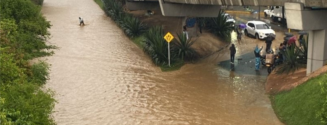 Inundaciones, desbordamientos, caída de árboles y dificultades en movilidad dejaron las fuertes lluvias en el sur de Medellín