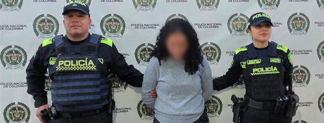 Una mujer fue capturada en El Carmen de Viboral por el presunto homicidio de su compañero sentimental