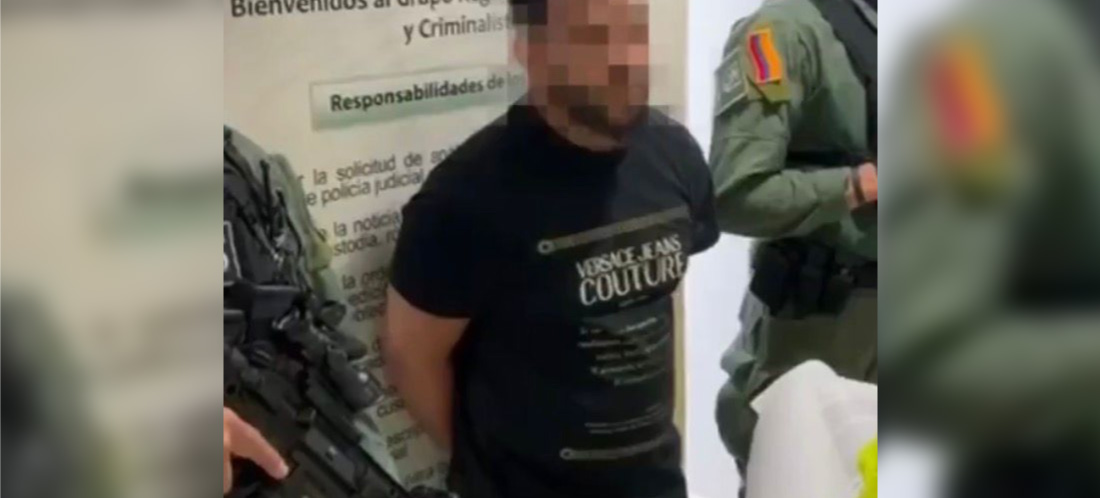 Capturaron en Granada a alias Coya, señalado como el principal enlace del narcotráfico entre Panamá y Colombia