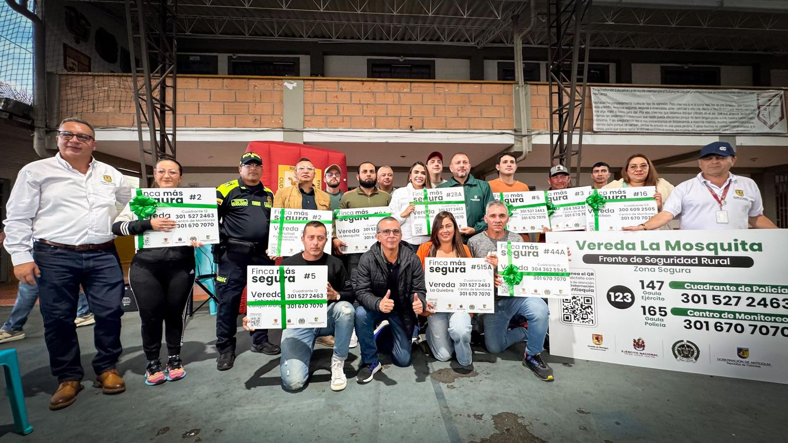 Estrategia «Finca Más Segura» llega a 208 fincas en 13 veredas de Rionegro