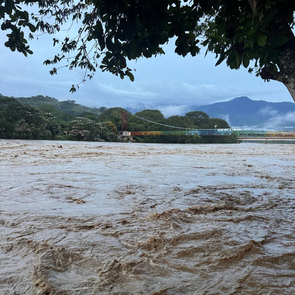 Mantienen alerta roja en 10 municipios de Antioquia por altos niveles del río Cauca