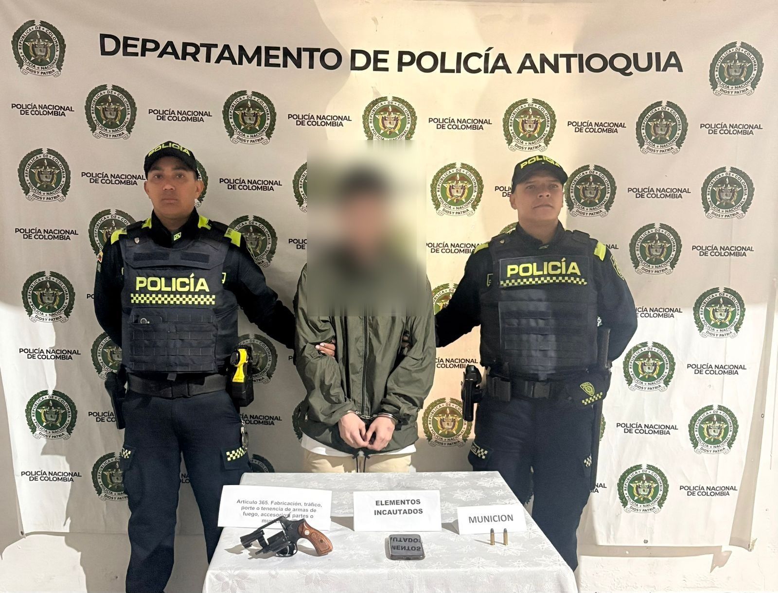 Operativos de control en Marinilla dejaron cinco capturas e incautaciones de armas y drogas