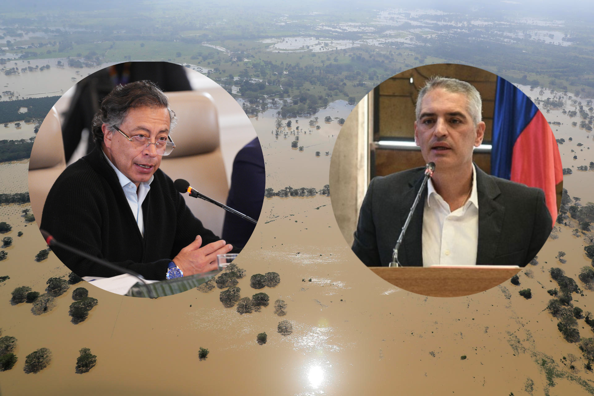 Nuevo rifirrafe entre Gustavo Petro y Andrés Julián Rendón con una grave emergencia invernal en medio