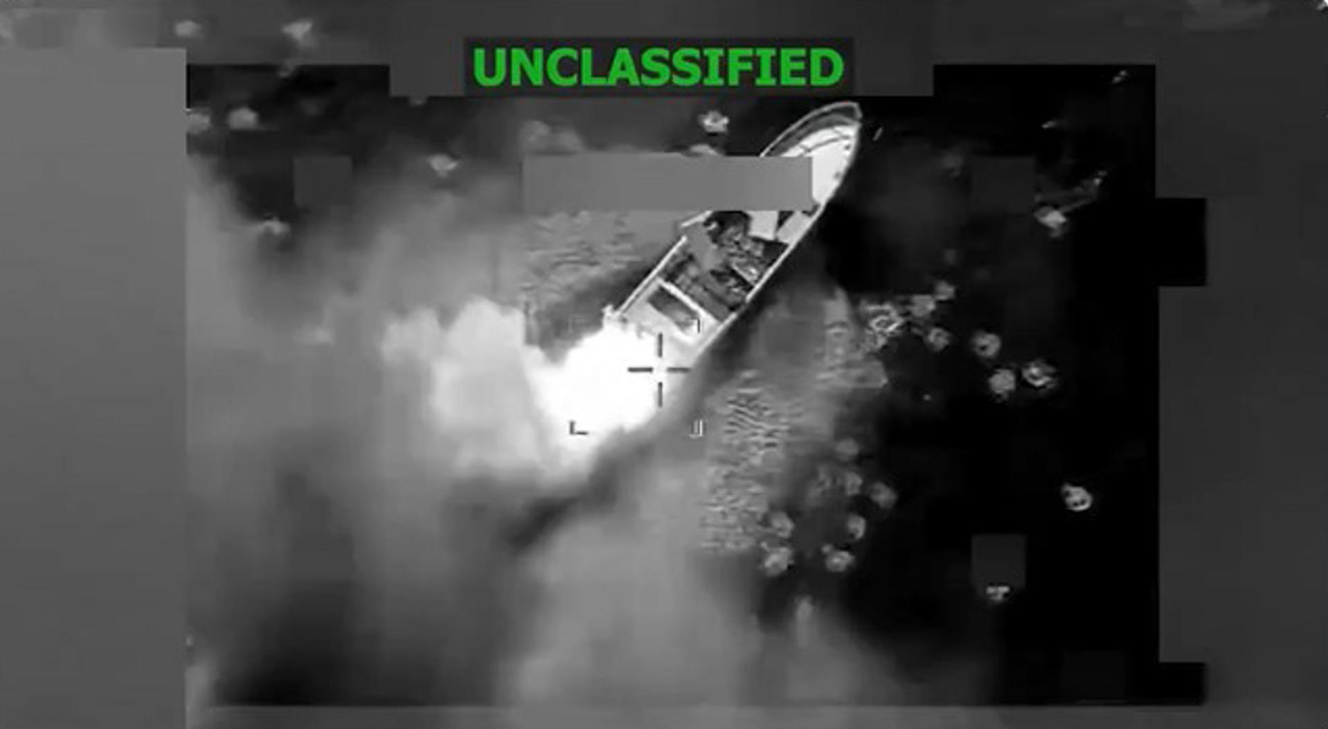 EE. UU. ataca una lancha en el Pacífico y deja dos muertos y un sobreviviente