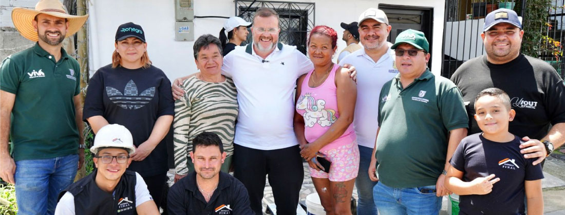 Barrio Juan Antonio Murillo, en Rionegro, es transformado con programa Antioquia Pinta Firme